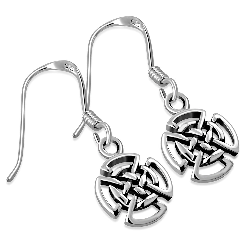 Celtic Knot Earrings - Quaternary Shield Knot