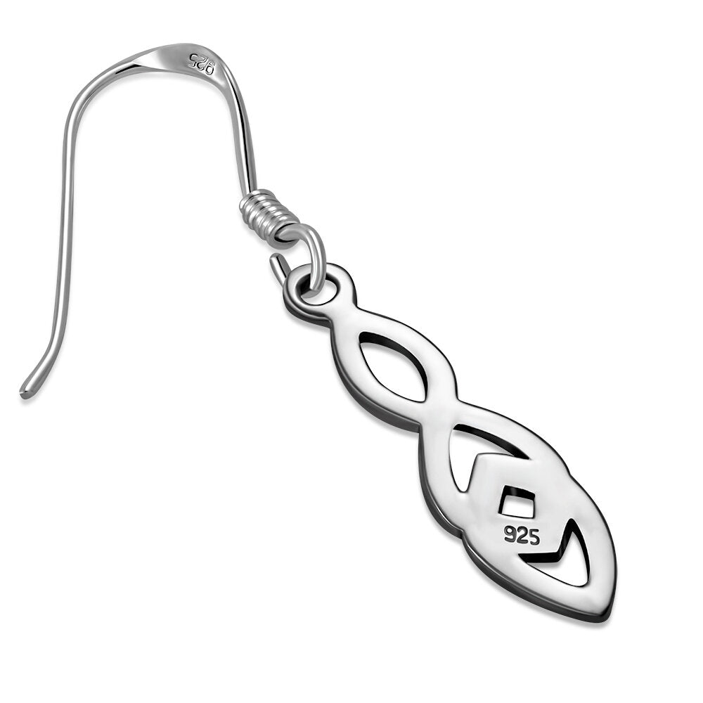 Celtic Knot Earrings - Triple Knot Drop