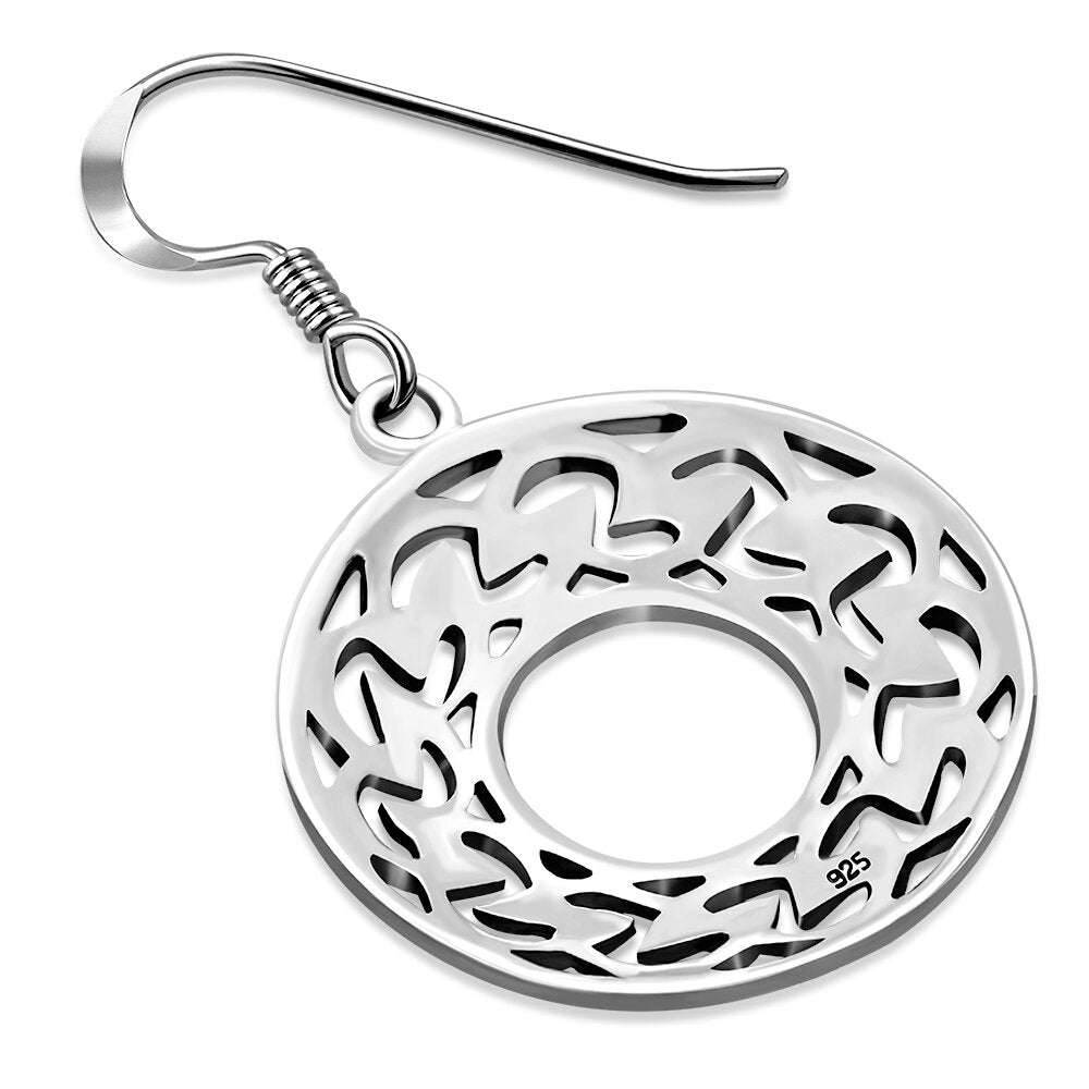 Celtic Knot Earrings - Open Circle Infinity Knot