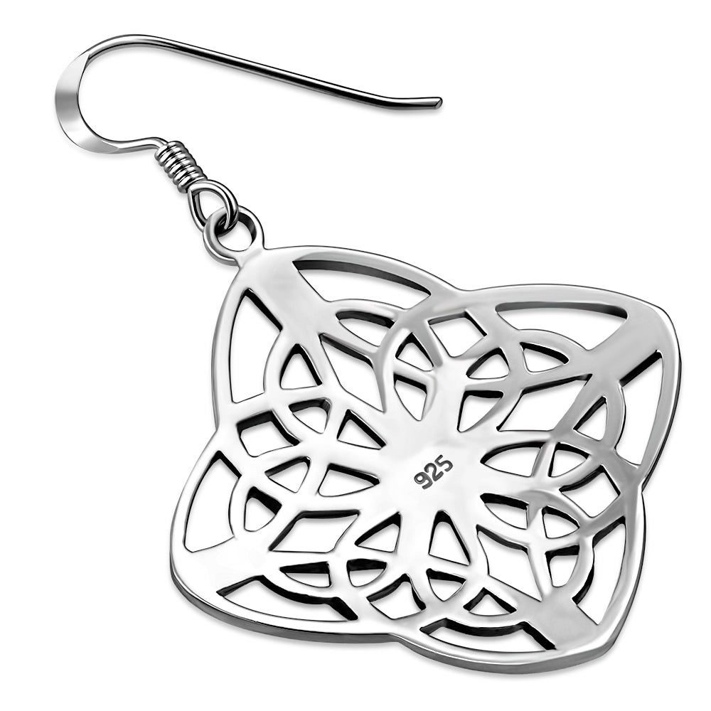 Celtic Knot Earrings- Large Four Seasons Knot