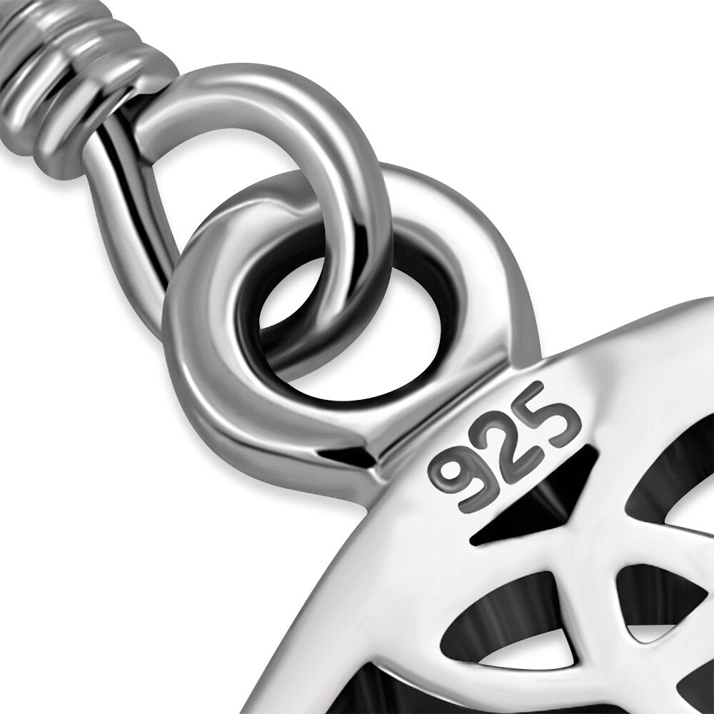 Triskele Earrings - Open Fine Spiral with Trinity Detail