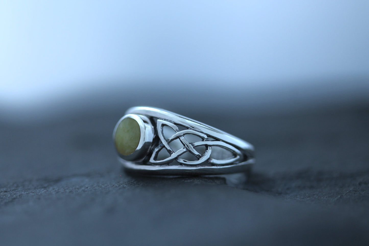 Scottish Marble Ring - Open Looped Band