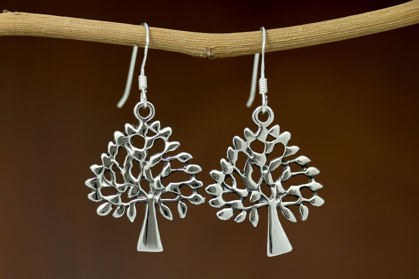 Tree of Life Earrings - Evergreen