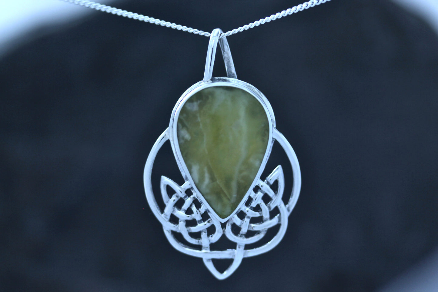 Scottish Marble Pendant - Celtic Pictish Knot