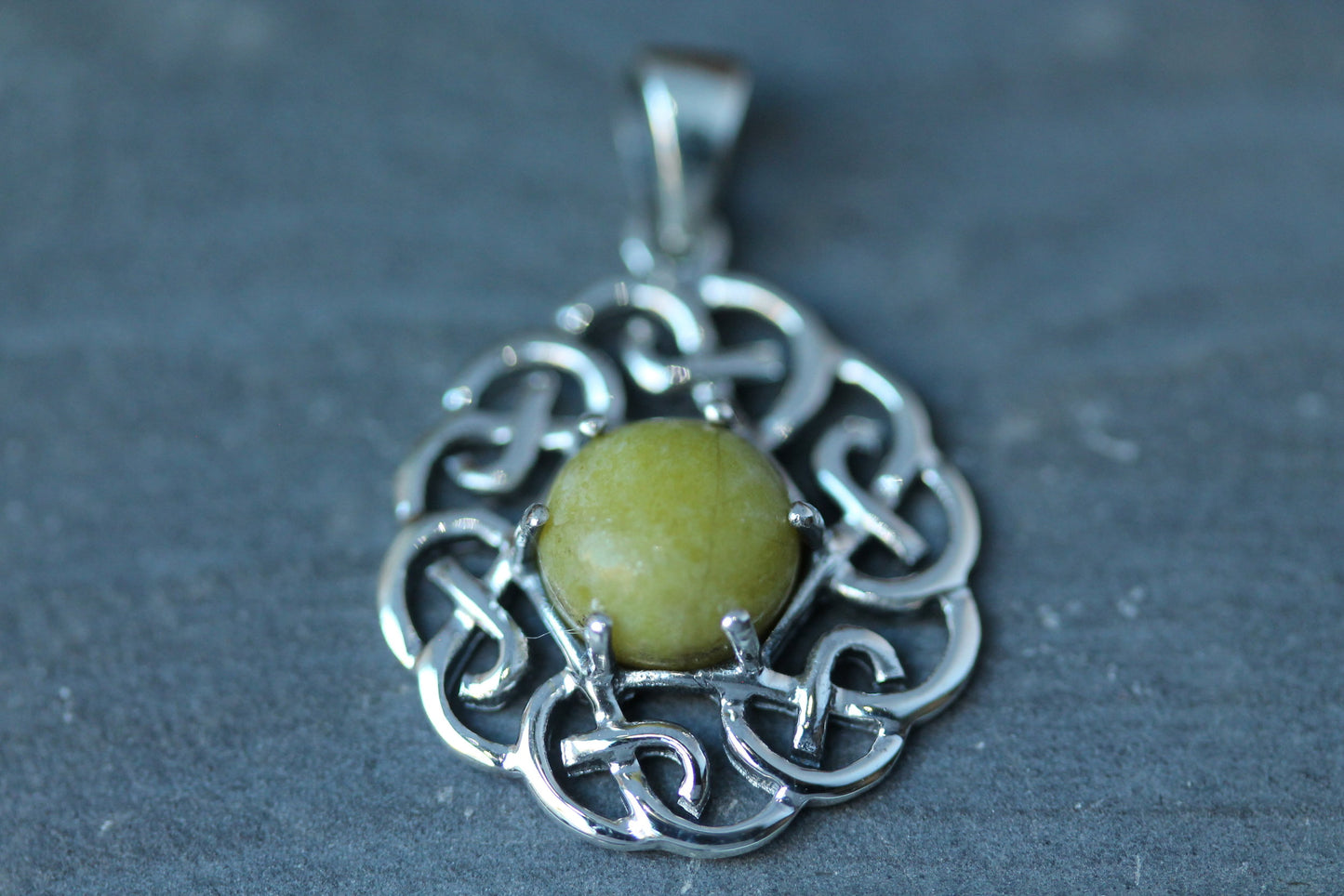 Scottish Marble Pendant - Six Knot