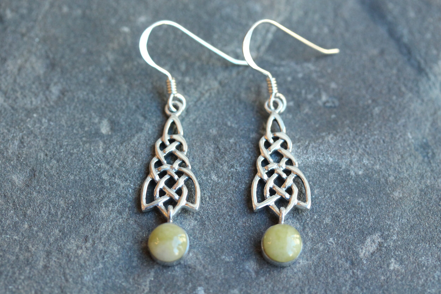 Scottish Marble Earrings- Celtic Cascade