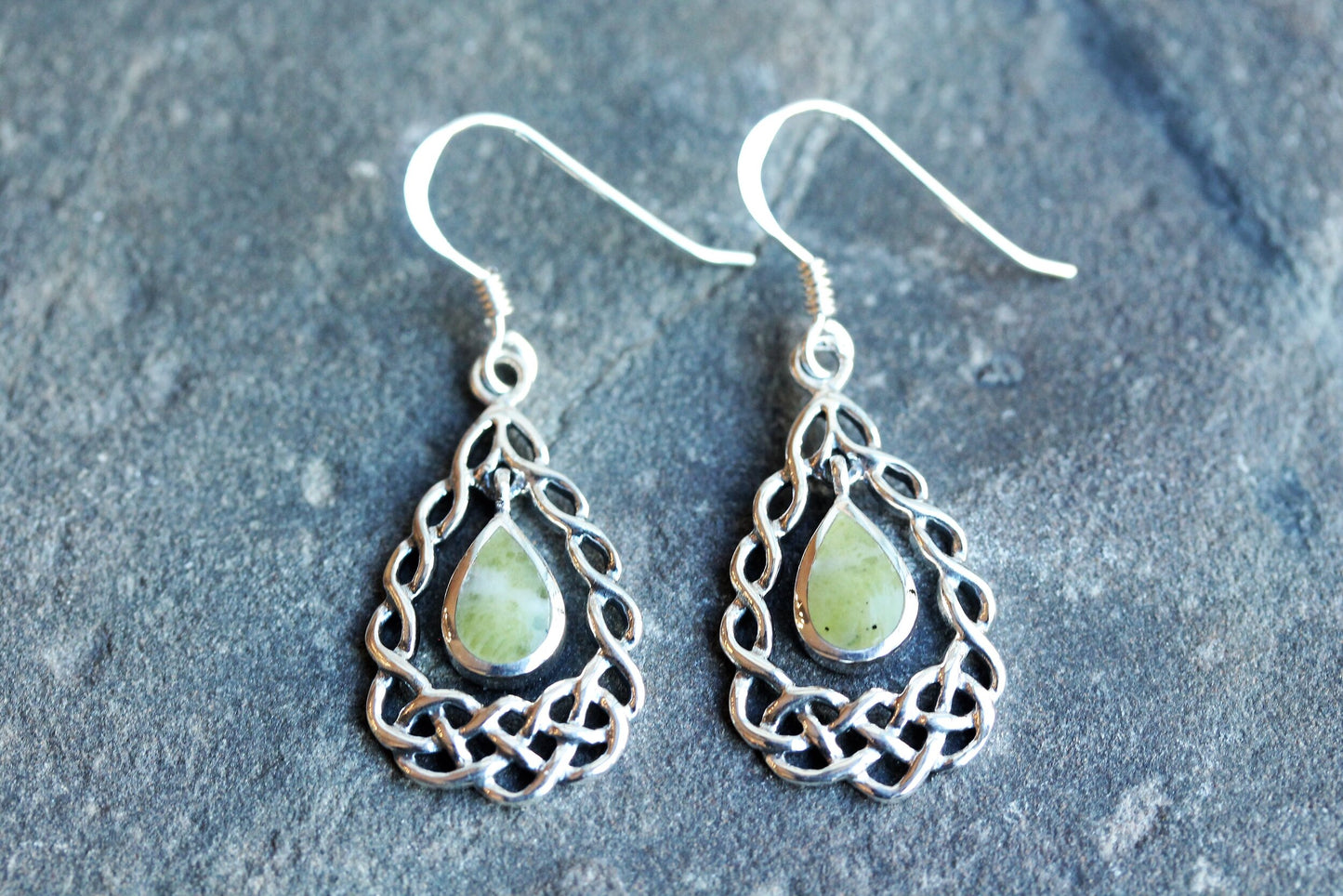 Scottish Marble Earrings - Basket Frame