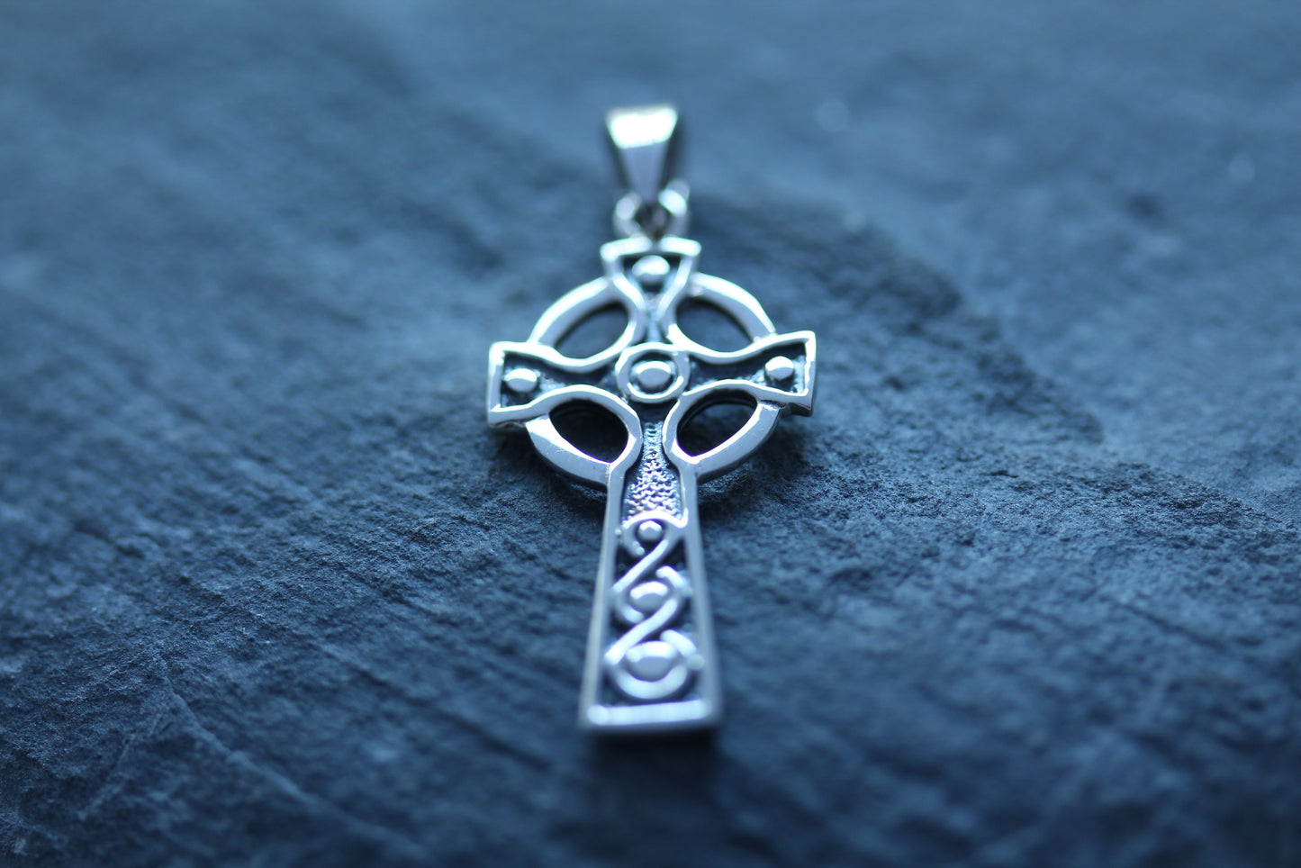 Celtic Cross Pendant - Dotted Design