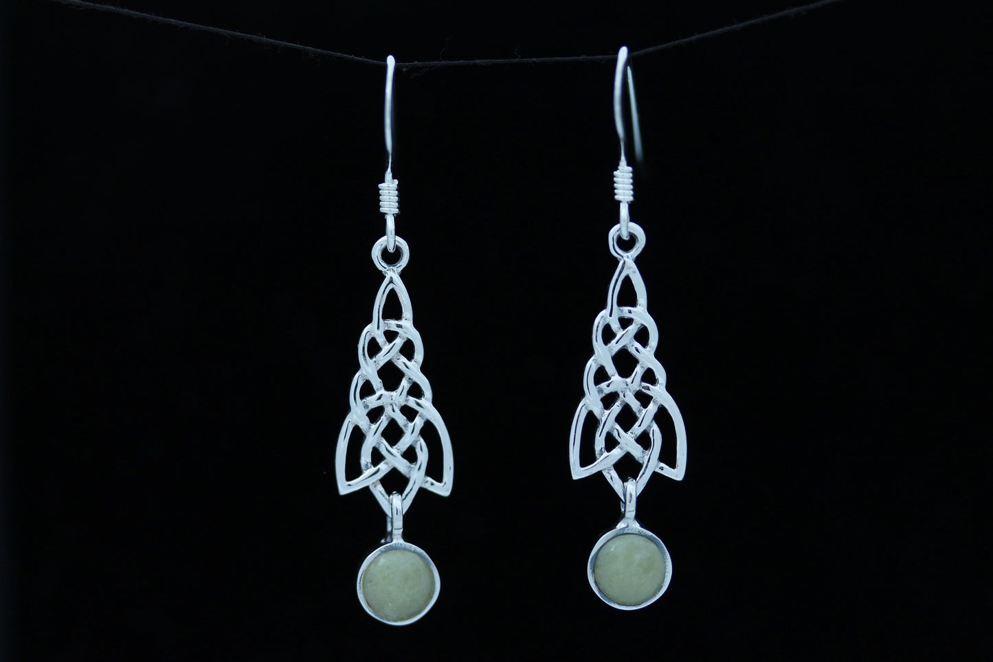 Scottish Marble Earrings- Celtic Cascade