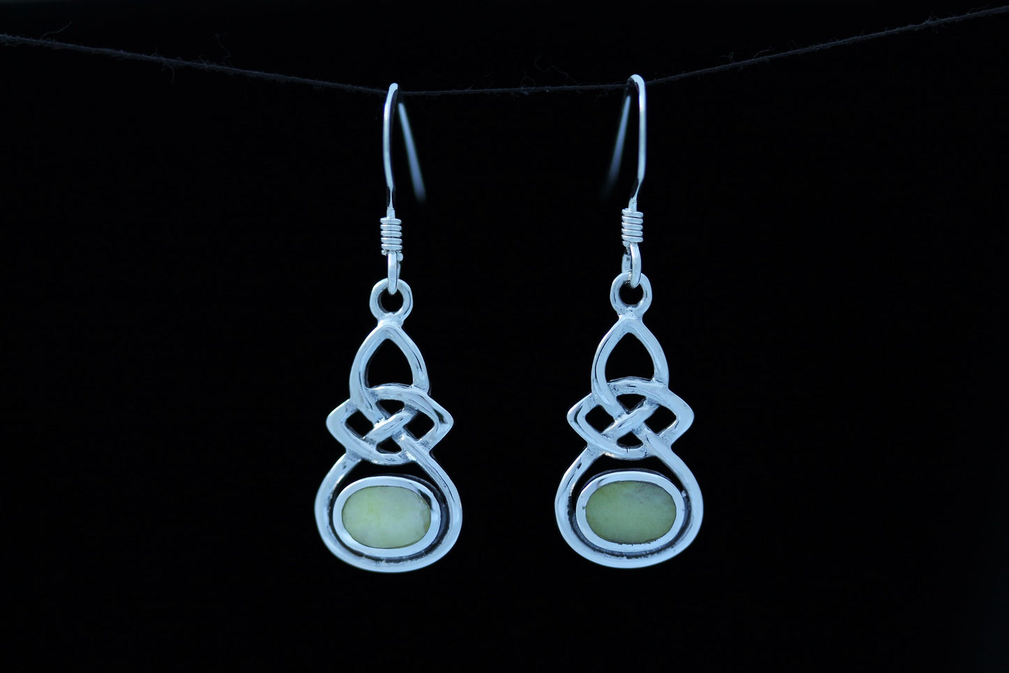 Scottish Marble Earrings - Single Knot