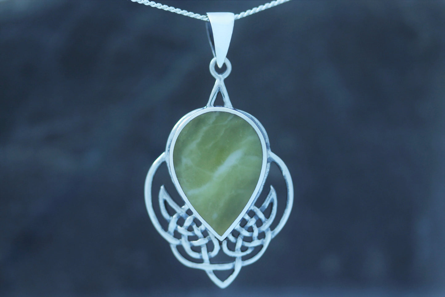 Scottish Marble Pendant - Celtic Pictish Knot