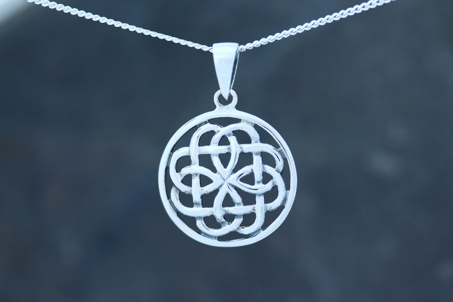 Celtic Knot Pendant - Looped Flower Knot