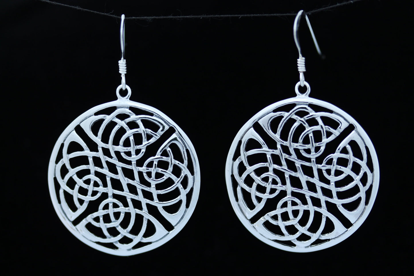 Celtic Knot Earrings - Round Pictish Knot
