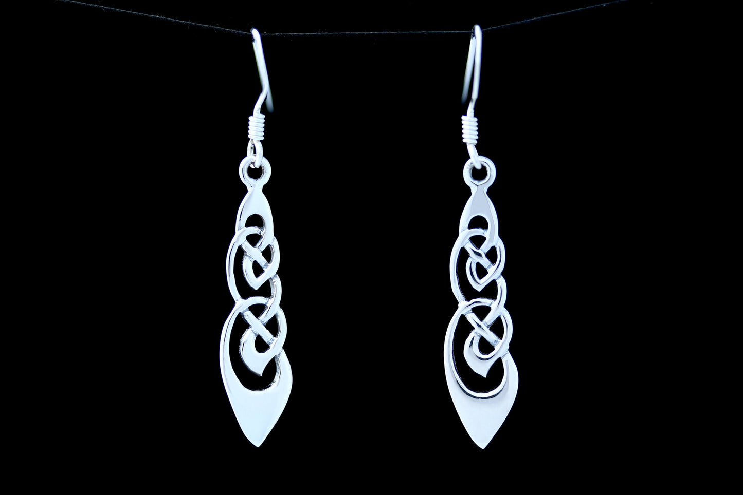 Celtic Knot Earrings - Rounded Kells Knot