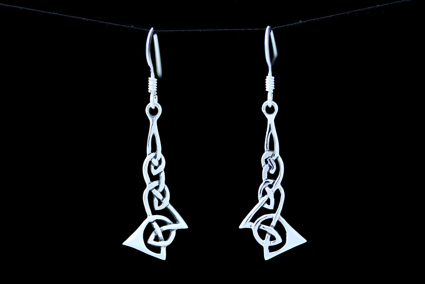 Celtic Knot Earrings - Flowing Kells Knot