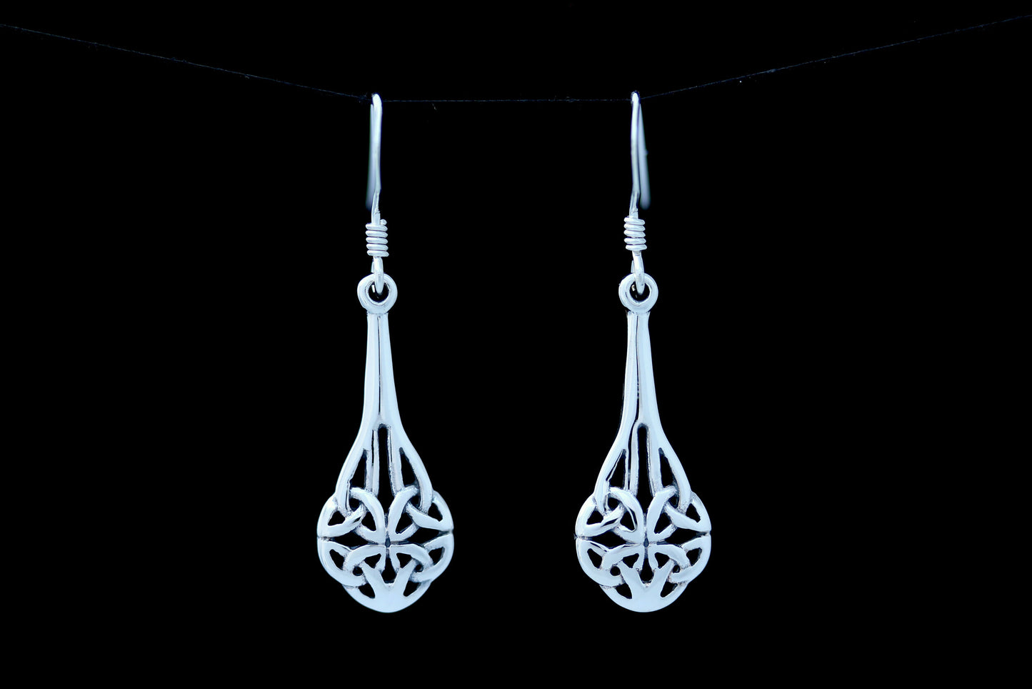 Celtic Knot Earrings - Four Seasons Knot in a Drop