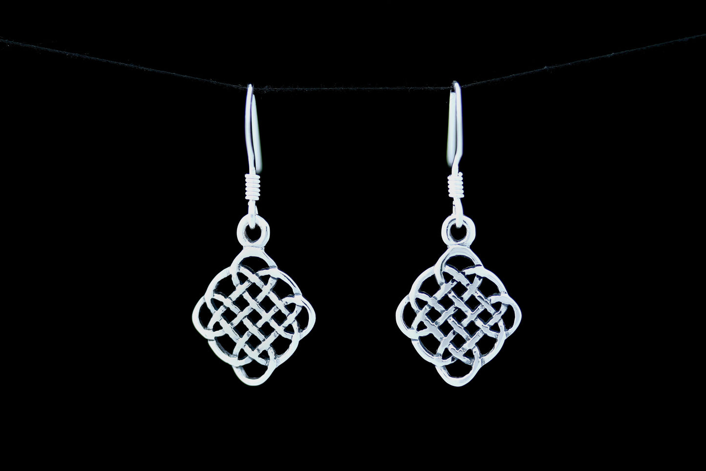 Celtic Knot Earrings - Quaternary Twist Knot