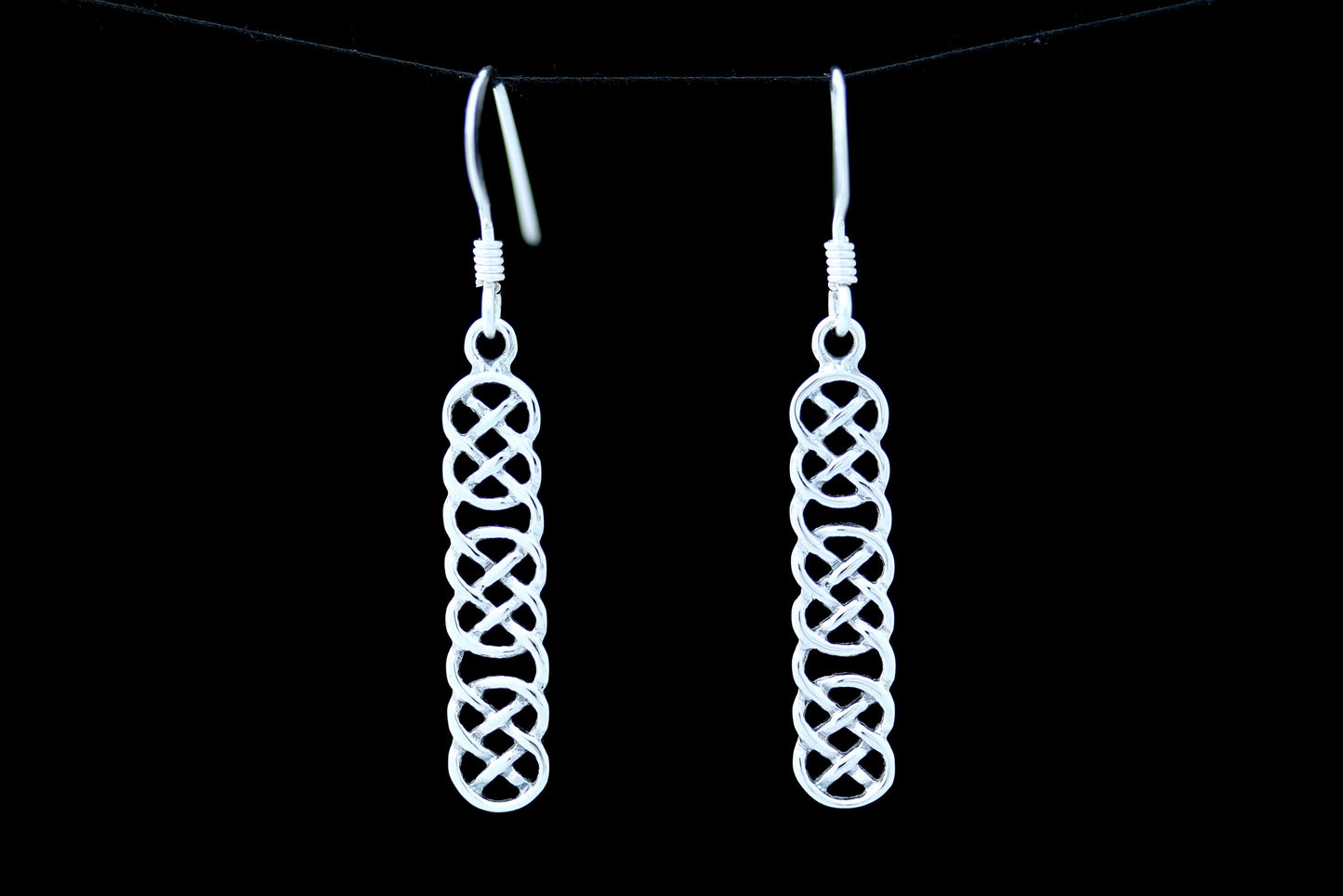 Celtic Knot Earrings - Knotwork Panel