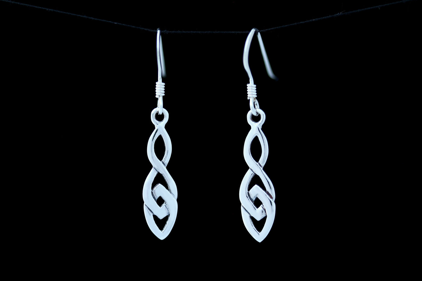 Celtic Knot Earrings - Triple Knot Drop