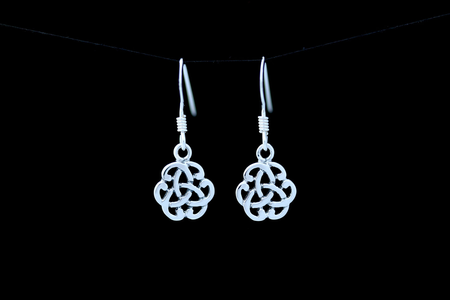 Celtic Knot Earrings - Threefold Flower