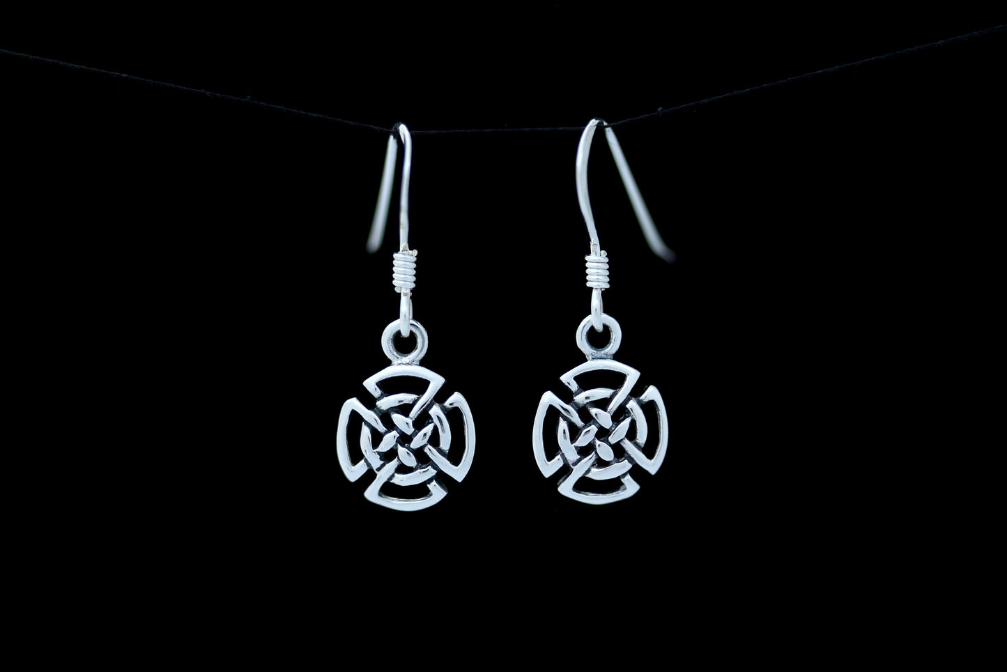 Celtic Knot Earrings - Quaternary Shield Knot