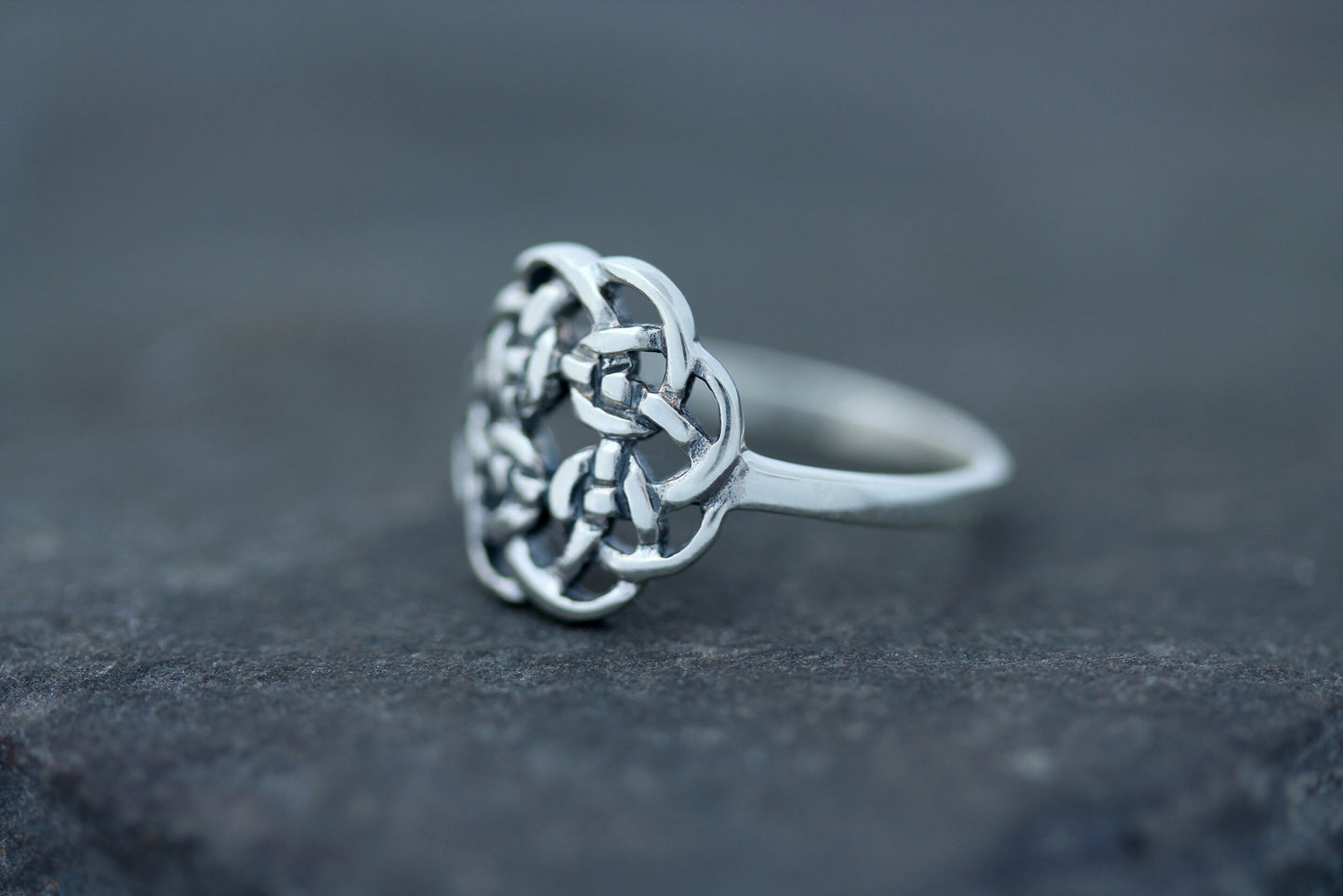 Celtic Knot RIng - Four Elements in Infinite Flow