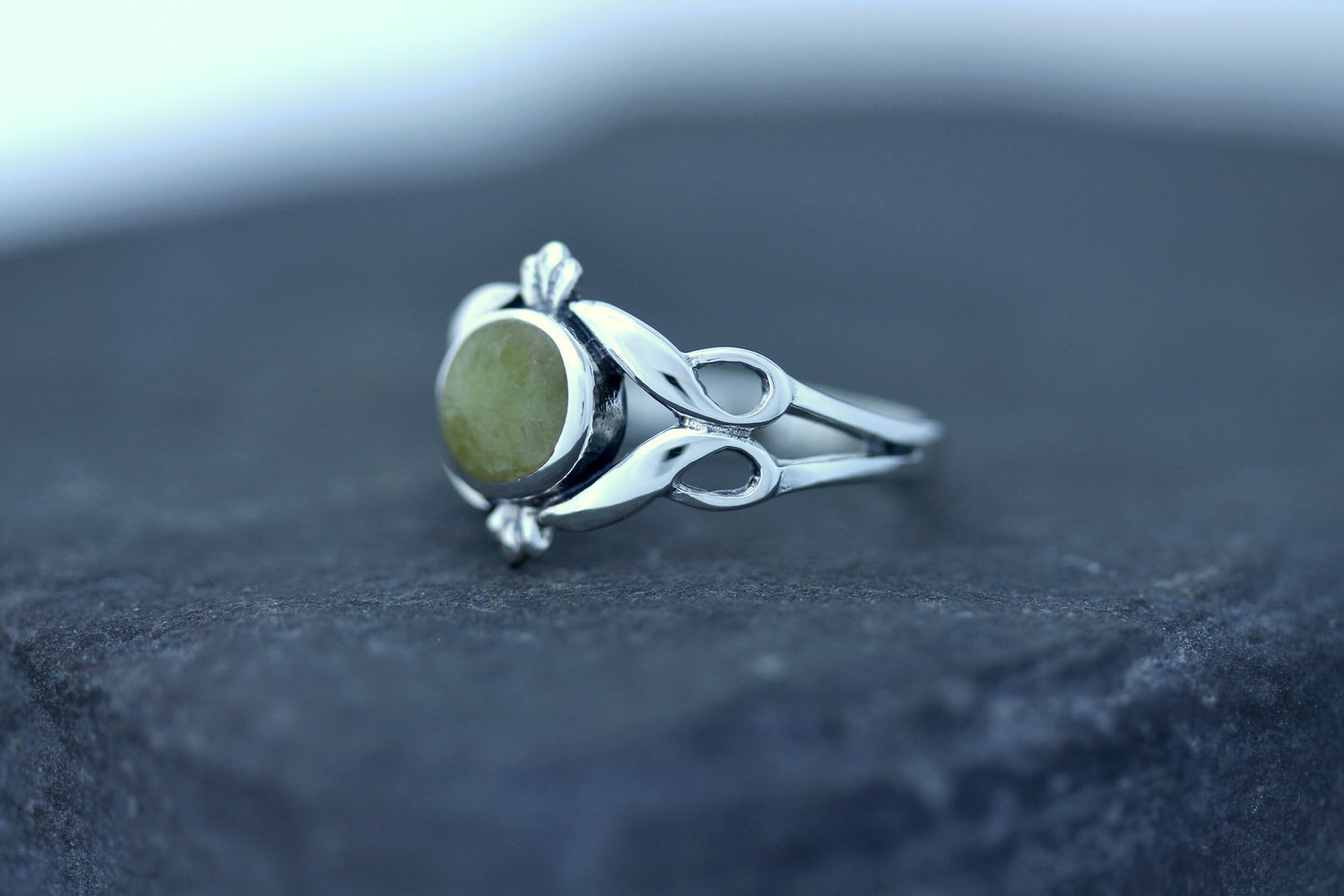 Scottish Marble Ring- Double Ribbon