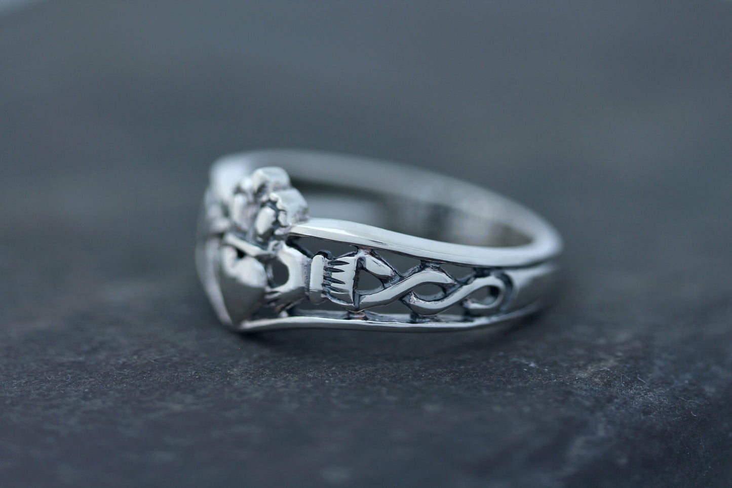 Claddagh Ring - Wishbone & Infinity