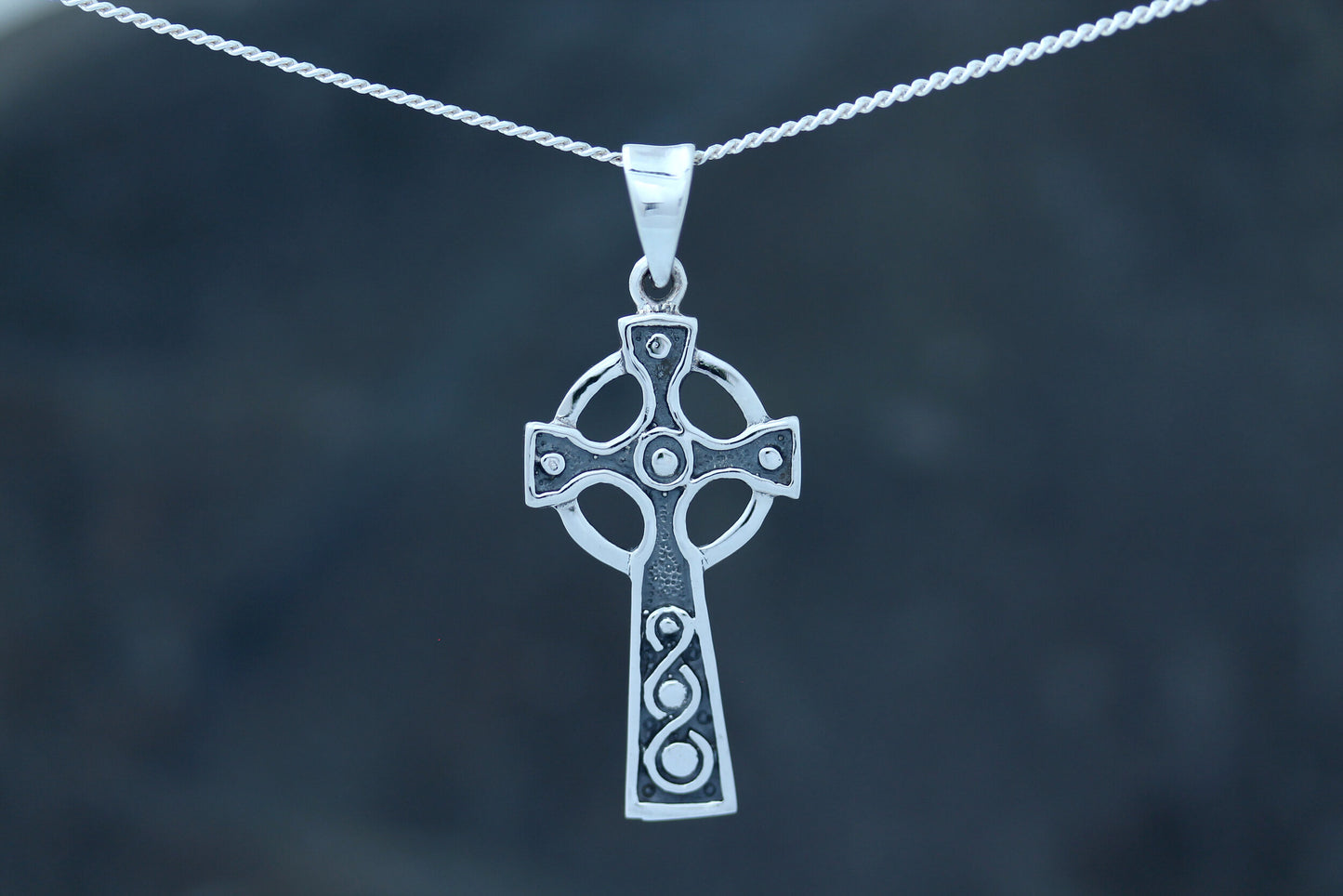 Celtic Cross Pendant - Dotted Design