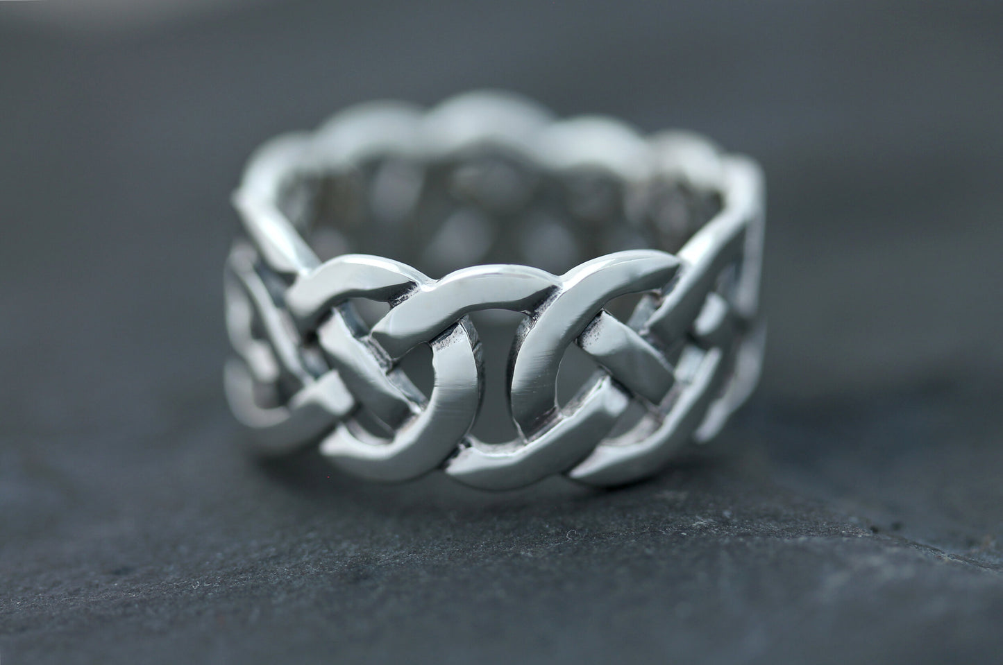 Celtic Knot Ring - Broad Open Loop