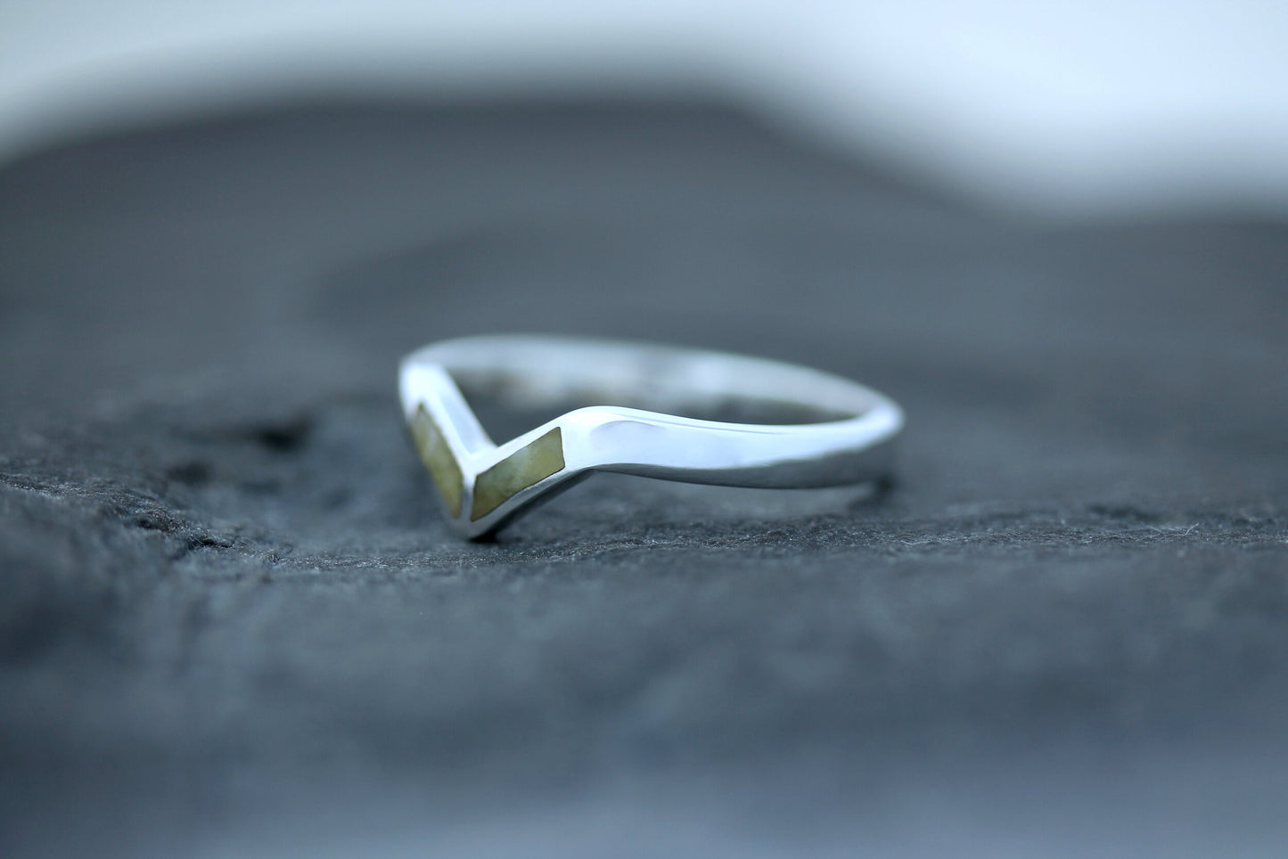 Scottish Marble Ring - Modern Wishbone