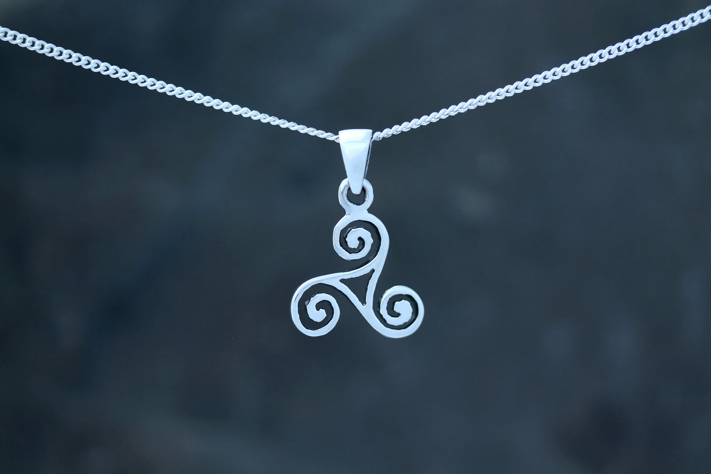 Triskele Pendant - Swirly Arms with Window (Small)
