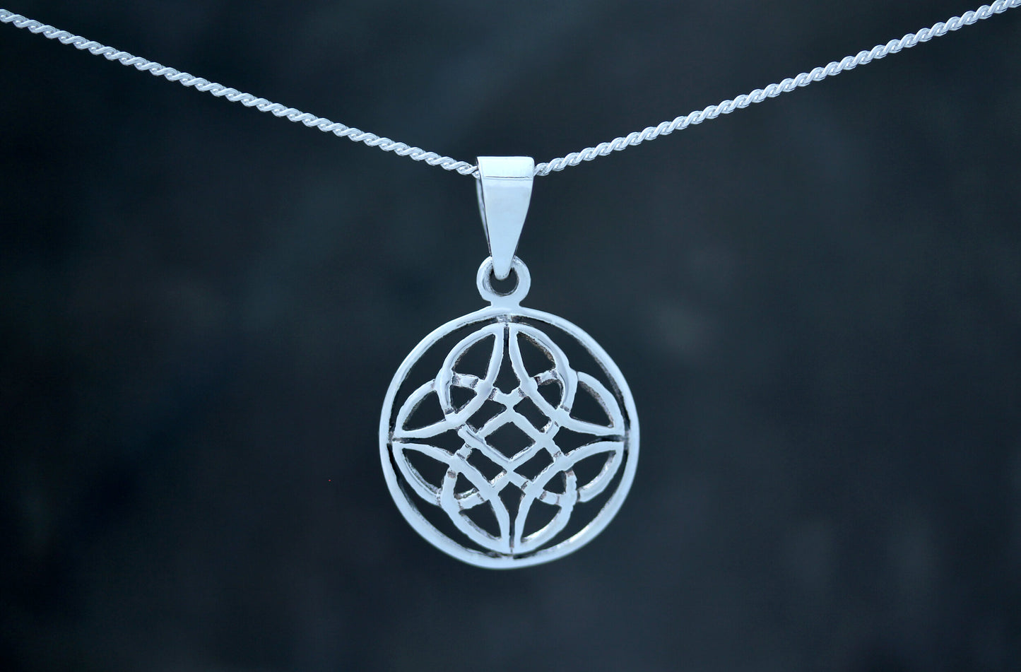 Celtic Knot Pendant- Framed Four Seasons Knot