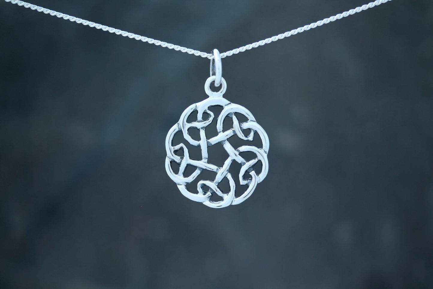 Celtic Knot Pendant - Flat Circular Twist
