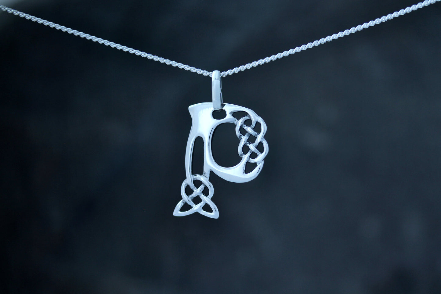 Celtic Letters - 'P' Pendant (Tapestry)