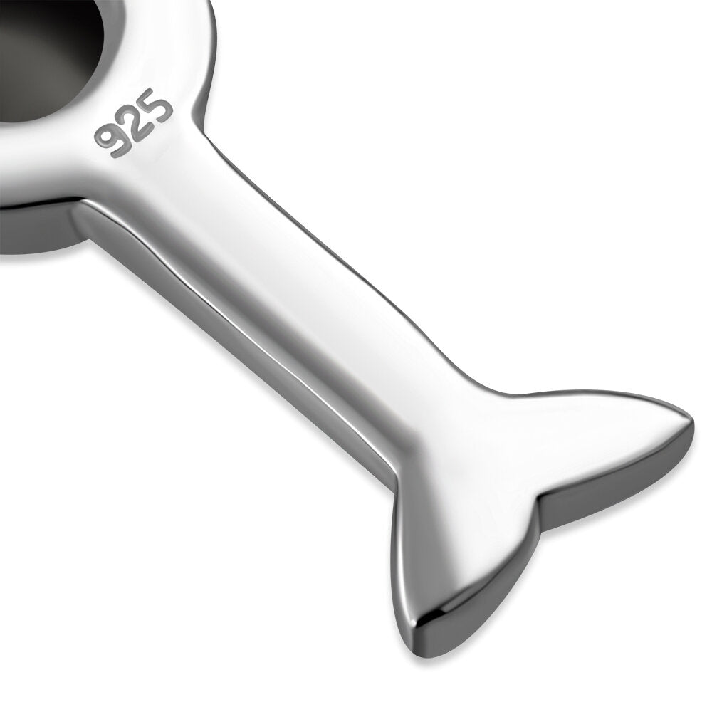 Celtic Cross Pendant - Trinity Arms with Black Onyx