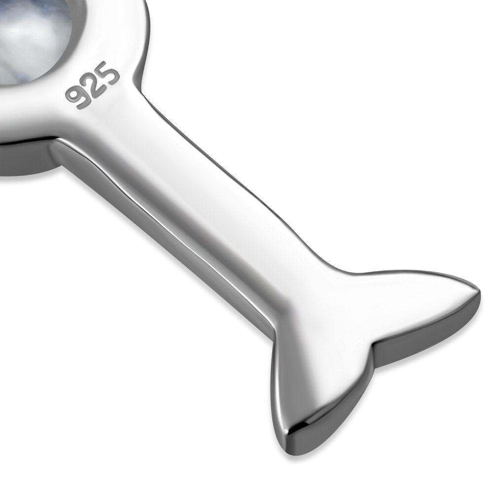 Celtic Cross Pendant - Trinity Arms with Moonstone