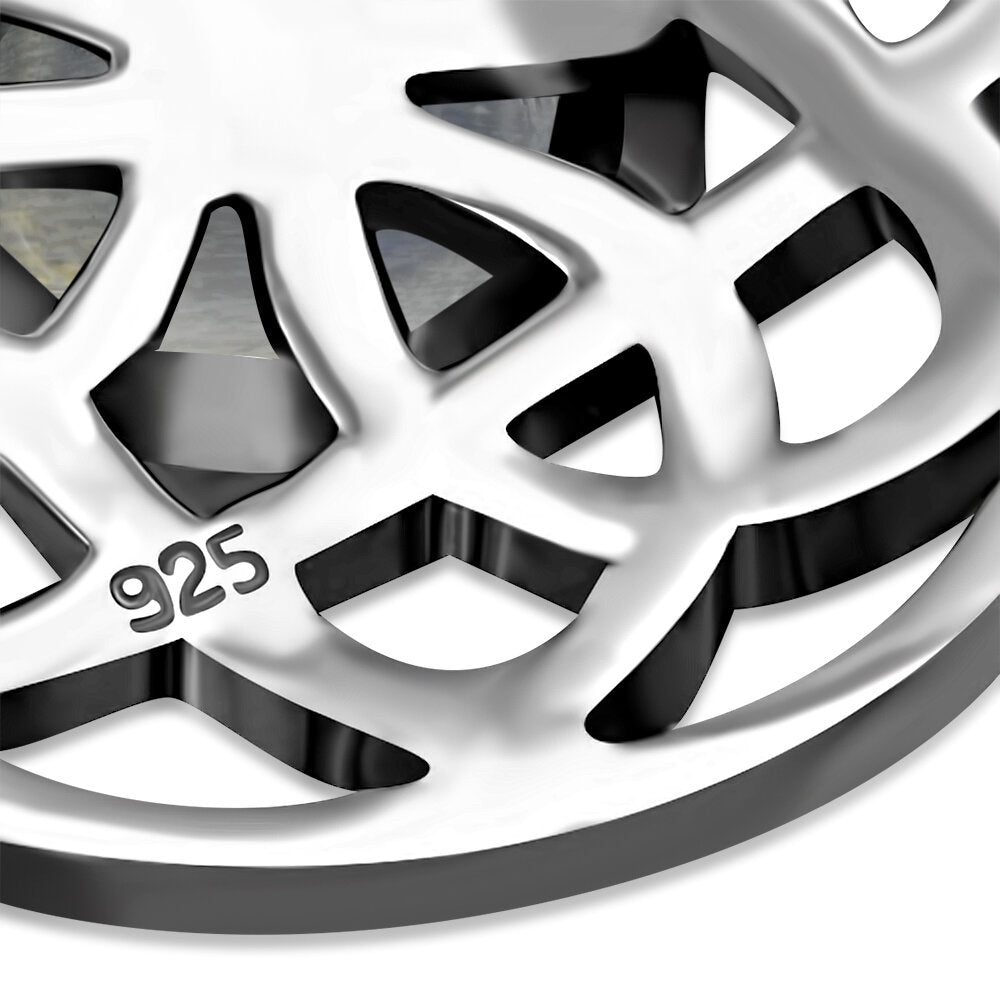 Celtic Stone Pendant - Flower Knot with Moonstone