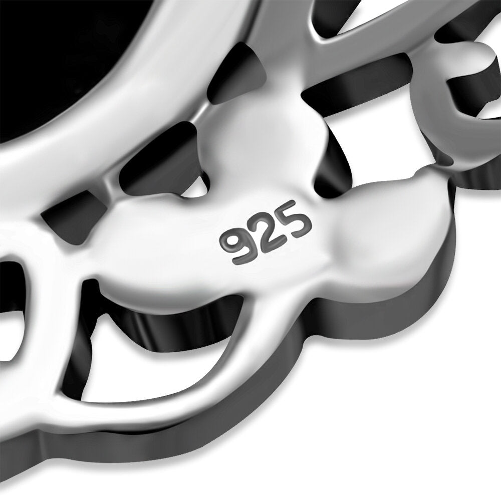 Celtic Stone Pendant - The Knot with Red Garnet