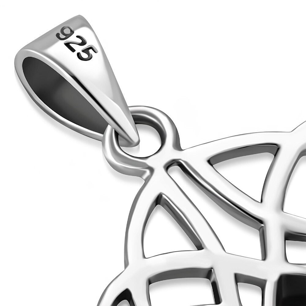 Celtic Stone Pendant - Dara Knot with Mother of Pearl