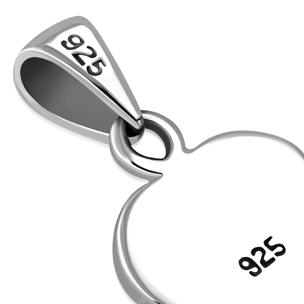 Contemporary Stone Pendant - Love Heart with Abalone Shell