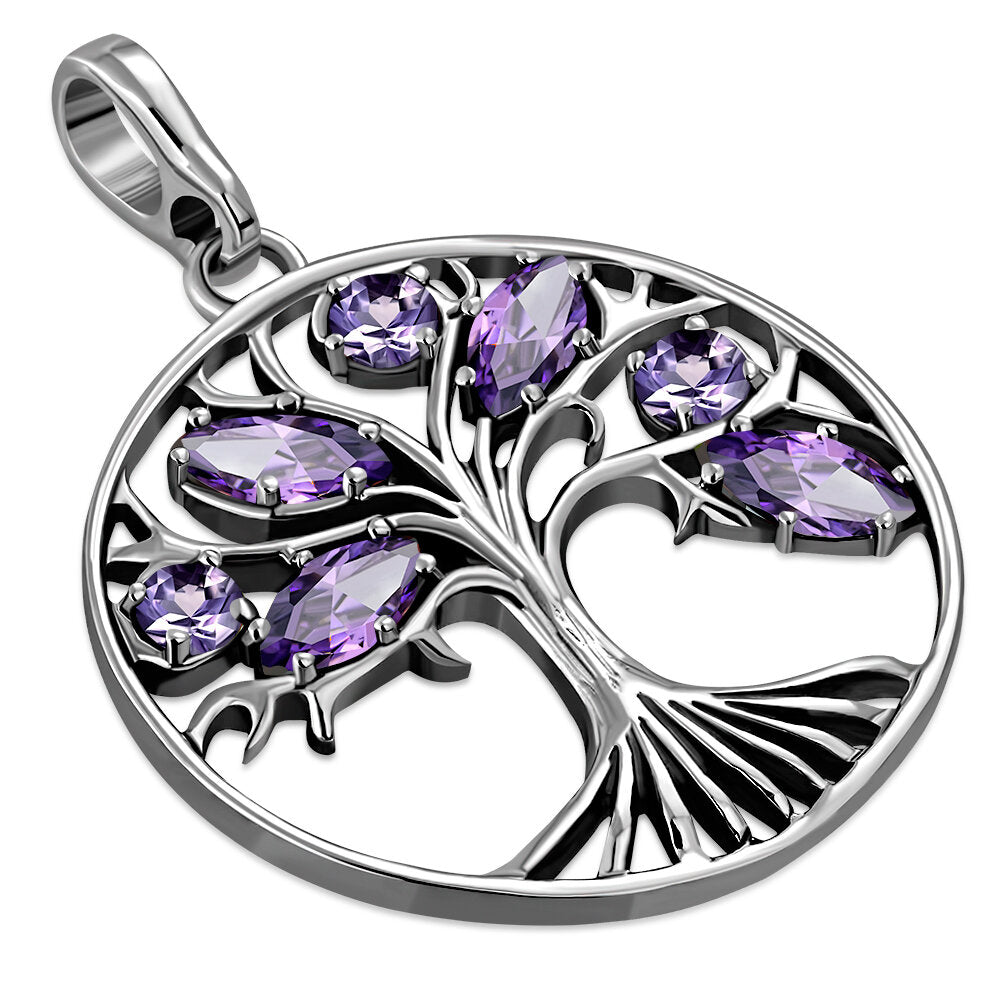 Tree of Life Pendant- Amethyst Fruity Tree