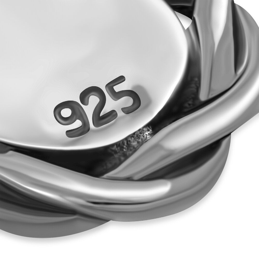 Contemporary Stone Pendant-  Circle Wreath with Mother Of Pearl