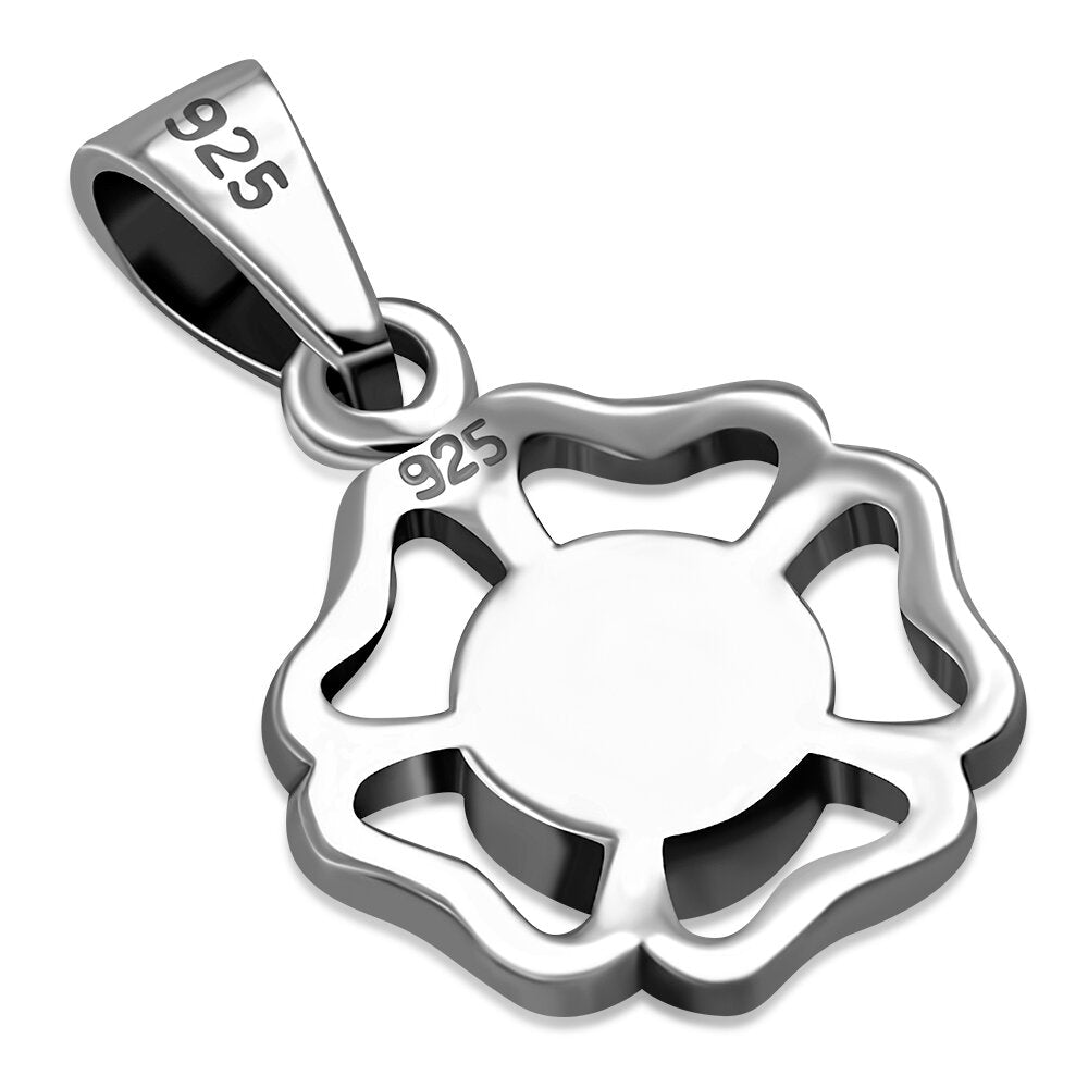 Scottish Marble Pendant- Open Petals