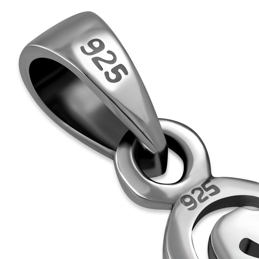 Triskele Pendant - Swirly Arms with Window (Small)