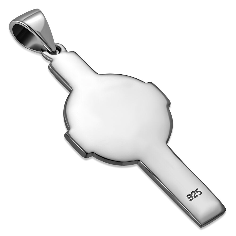 Celtic Cross Pendant - Simple Weave Cross Arms