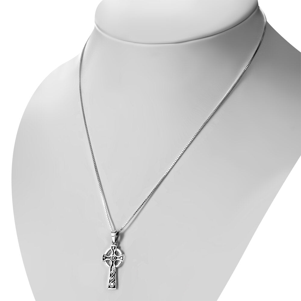 Celtic Cross Pendant - Dotted Design