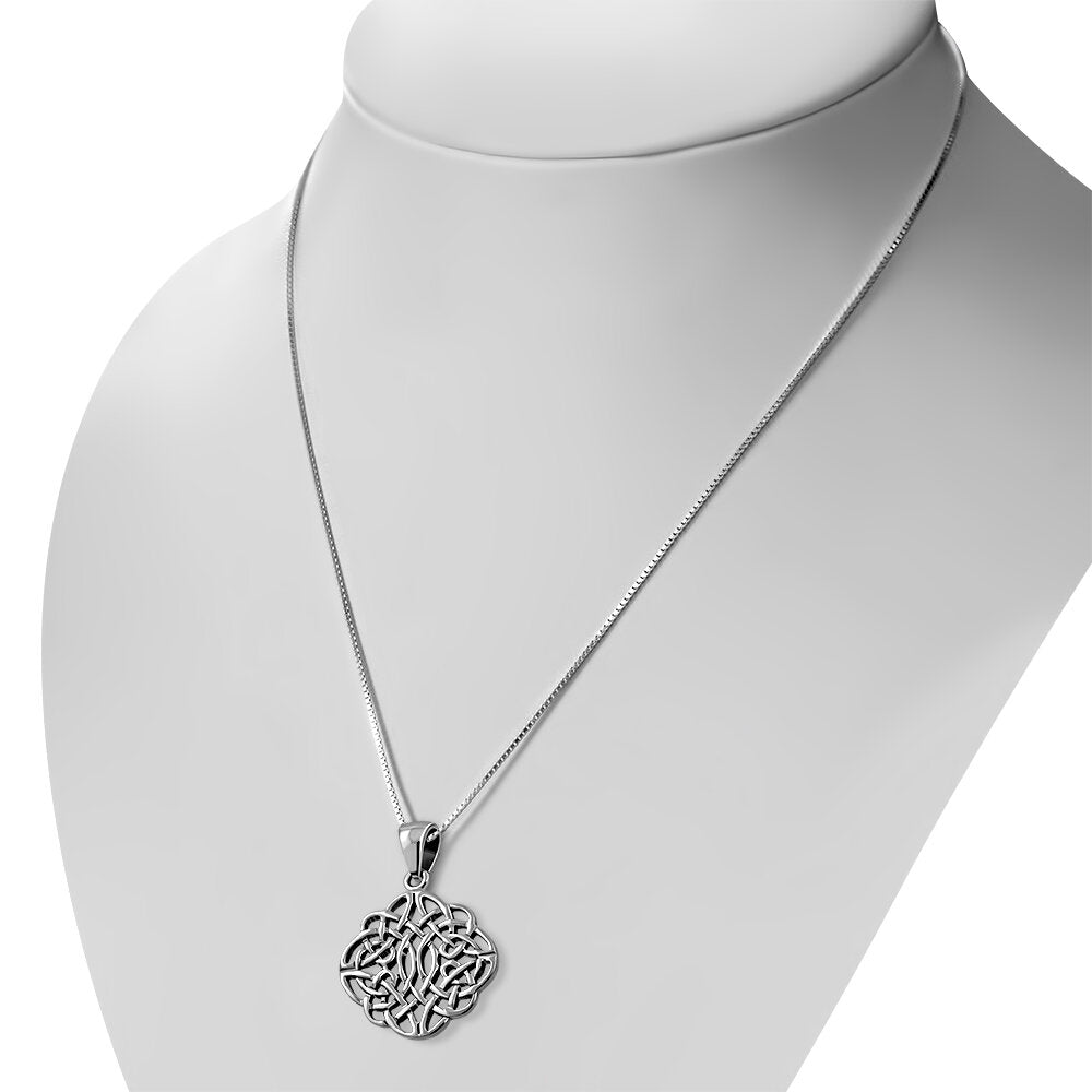Celtic Knot Pendant- Dara Knot with Two Windows