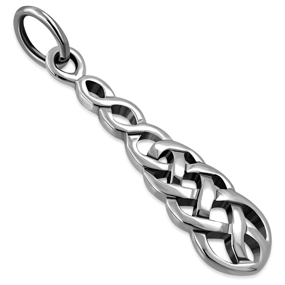Celtic Knot Pendant - Elongated Twist Knot