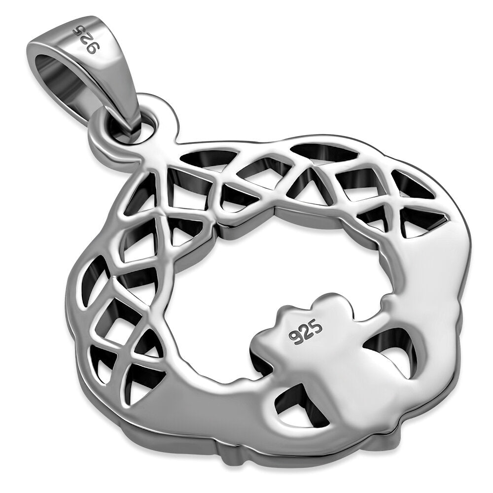 Claddagh Pendant - Braided Celtic Knot